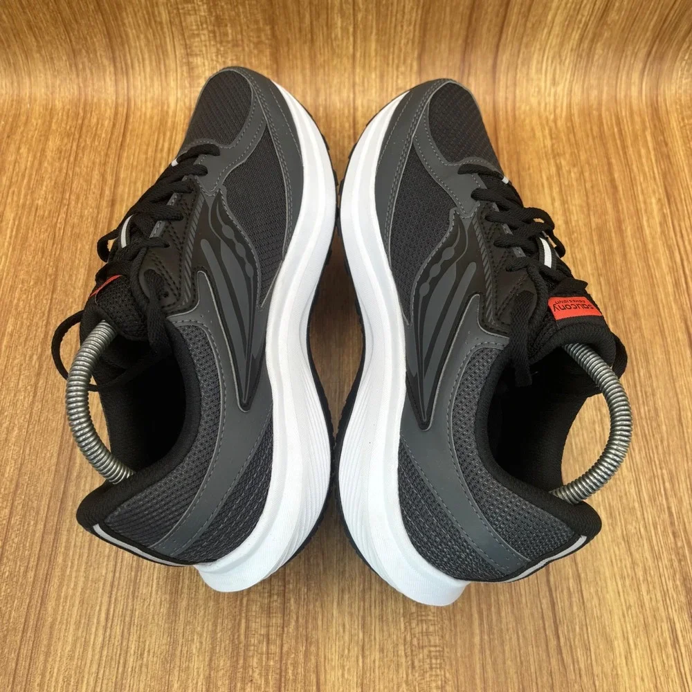 NEW Saucony Cohesion 17 Running Shoes Mens 8 Wide Shadow Black S20944-101